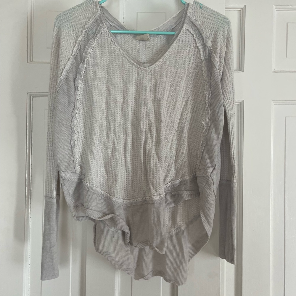 We the Free long sleeved White Top